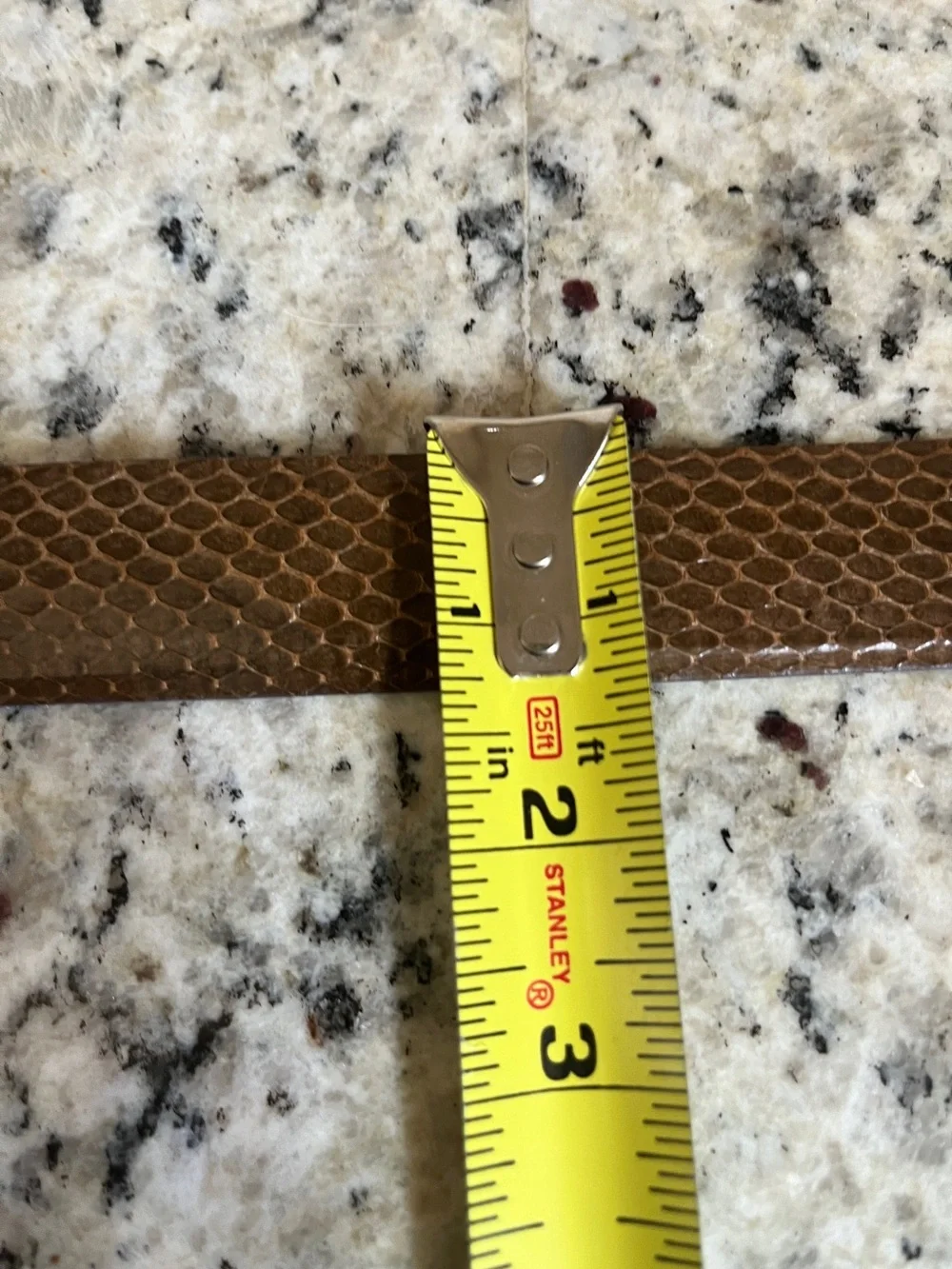 VYG 80’s Brown Croc Embossed Belt